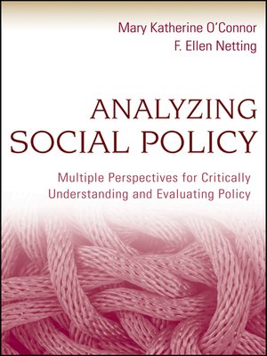 cover image of Analyzing Social Policy